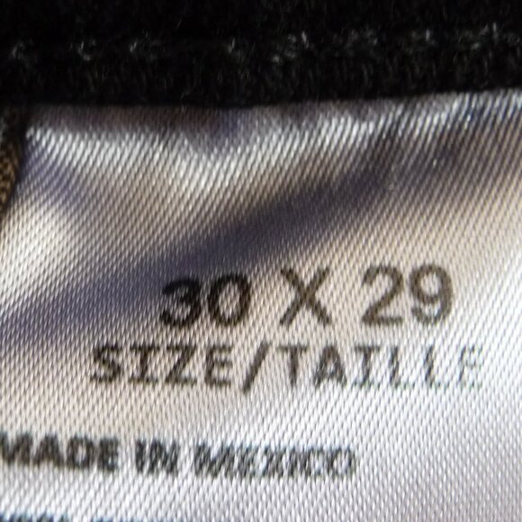 PERRY ELLIS BLACK JEANS SIZE 30X29 - Picture 7 of 8